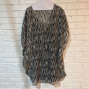 Metallic detail dress